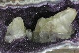 Amethyst Geode Section on Metal Stand - Deep Purple Crystals #171819-2